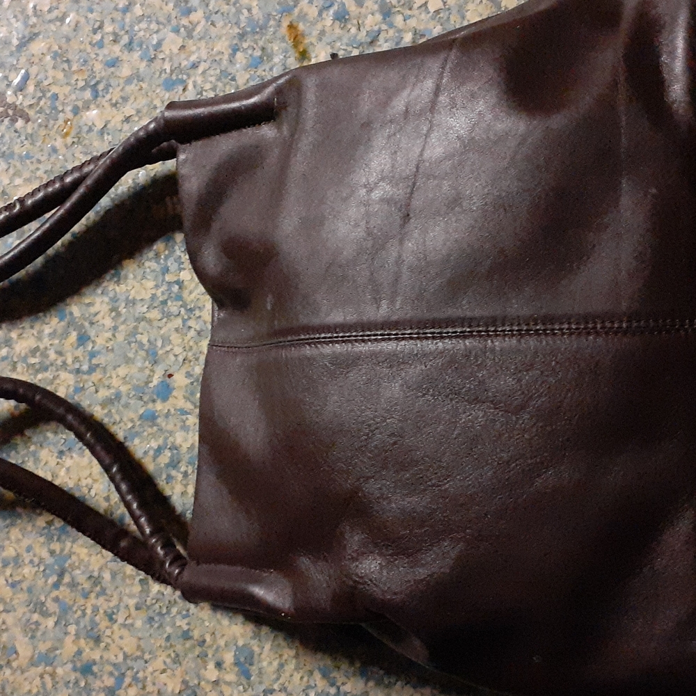 Italian brown leather Elisabetta Franchi purse
